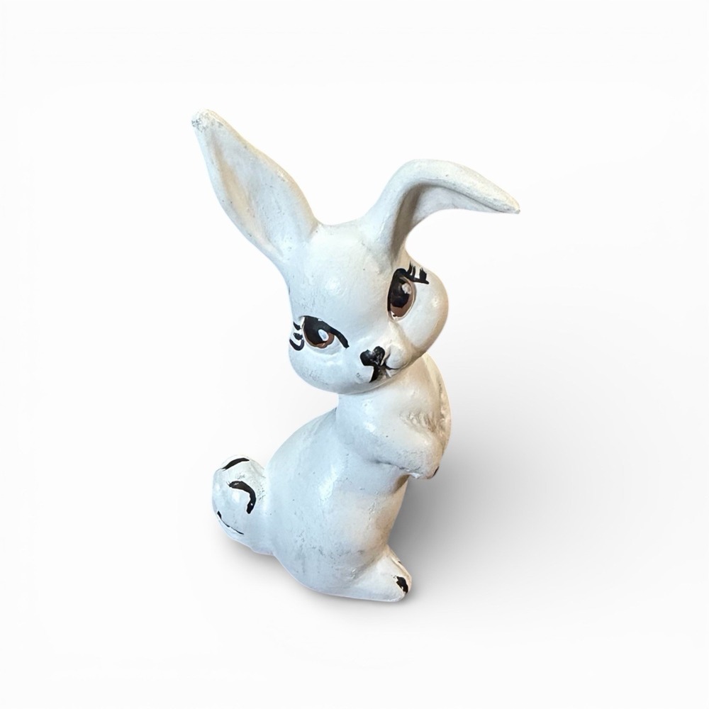Small‎ Ceramic Bunny Rabbit 3.5" Tall Figurine Figure